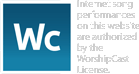 Internet performances on this website are authorized by the WorshipCast License.