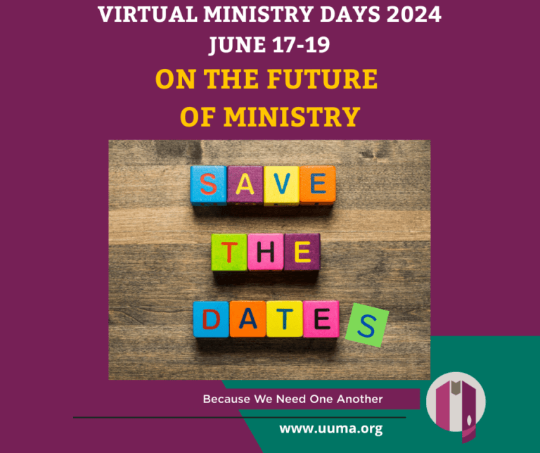 Save the Dates for Ministry Days Posted