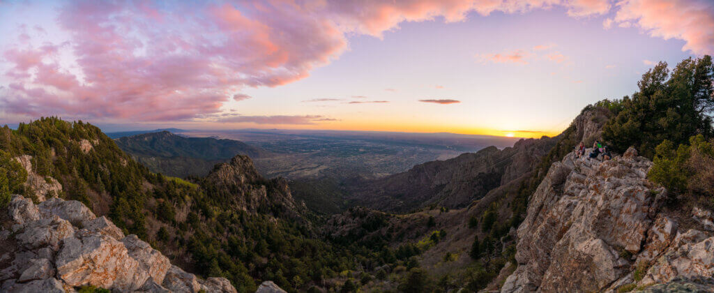 Sandias Pano Landscape Photo Credit: Dirt Road Travels
